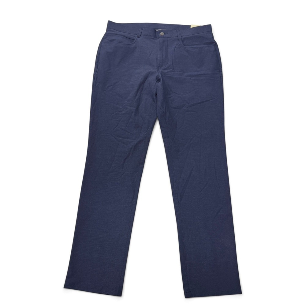 Original Penguin Chino Pants Mens 34x32 Navy Blue Performance Golf Stretch NWT